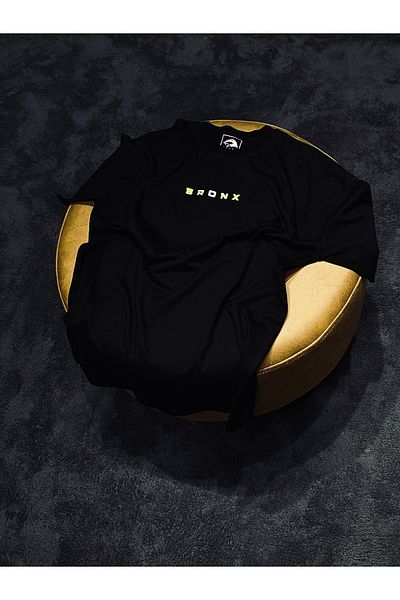 Spark Collection Μαύρο μπλουζάκι UFC Charles Oliveira 100% βαμβακερό Relax Crew Neck