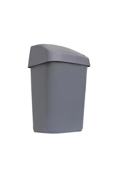 SMARTER Çöp Kovası Plastik Sallanır Kapak 10 L - Gri