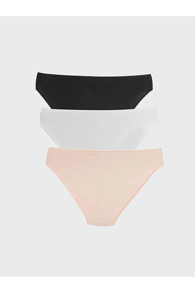 LC Waikiki LCW DREAM Λευκό ίσιο μπικίνι εσώρουχο 3 Συσκευασία