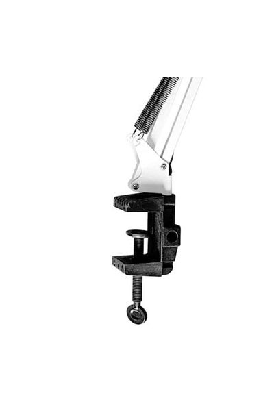 GIRLS CORNER Manicure table lamp, white, with flexible arm and table clamp