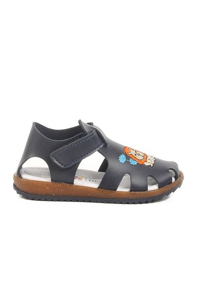 Aspor Navy Blue Velcro Boys Sandals