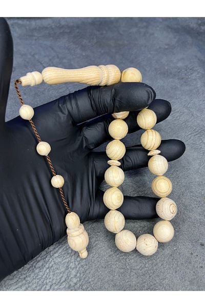 Mos Tespih Mascot High-End Scented Tar Natural Prayer Beads with System
