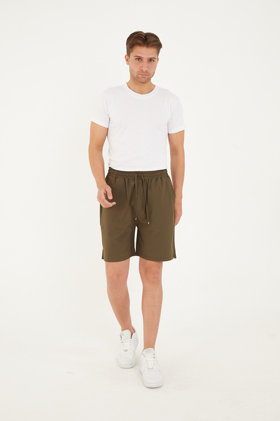 kaphone 10 Men's Parachute Fabric Back Double Pocket Slit Shorts