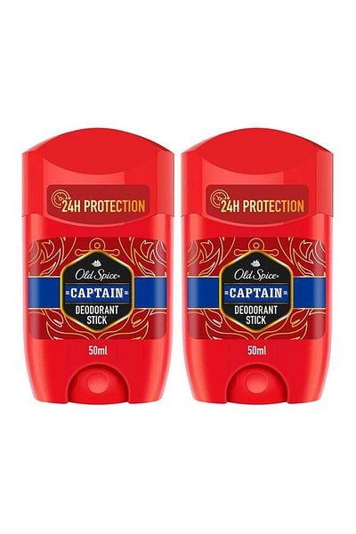 Old Spice Pack Of 2 Captain Deodorant Stick 50ml