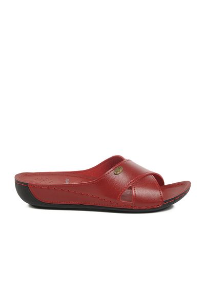 Aspor Red Anatomical Women's Flat Slippers