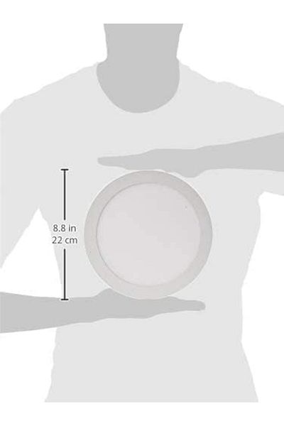 Generic 24W Super Bright LED Round Recessed Ceiling Panel Light, 8 inch, Ultra-Slim Downlight Flat Panel Lam