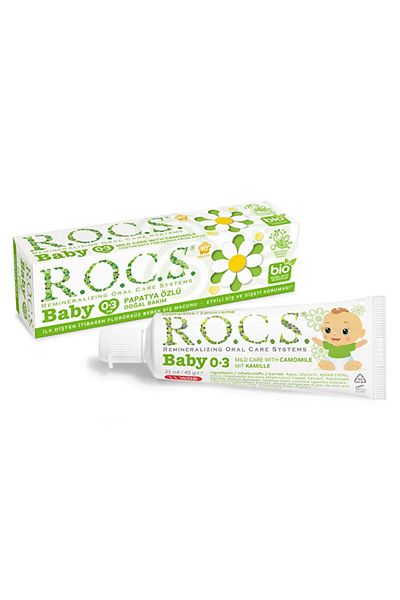 ROCSİDE معجون أسنان - بخلاصة البابونج 0 - 3 سنوات - 35 مل