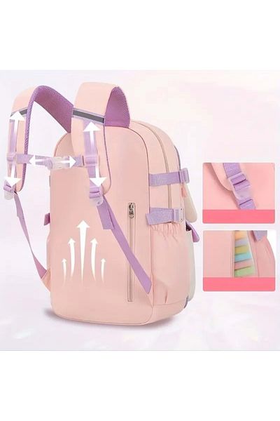 Kidessa Relaxion 2175-1460 Imported Korean Style Unisex Children's Primary School Backpack