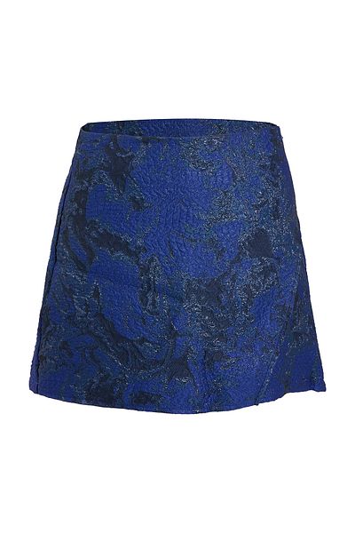 Eight Fashion Fusta scurtă multicoloră jacquard lucioasă pentru femei