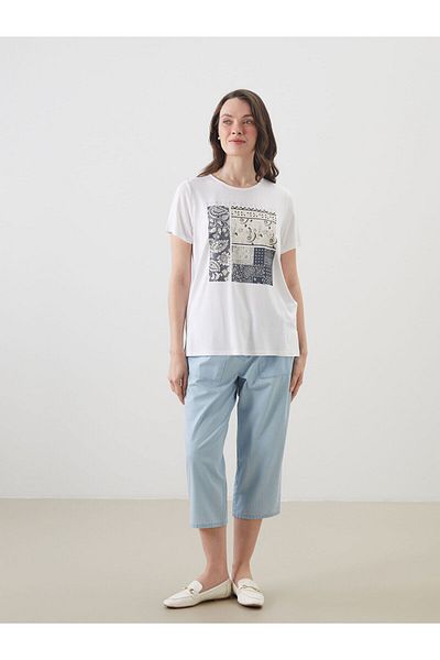 LC Waikiki Crew Neck Printed Women's T-Shirt