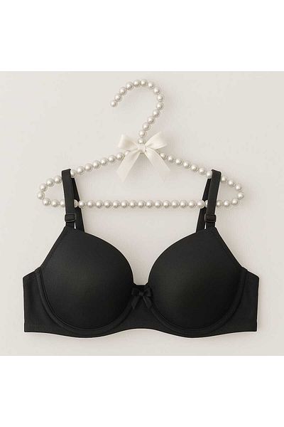 gigigiyim Σουτιέν χωρίς στήριγμα Balconette C Cup Μαύρο