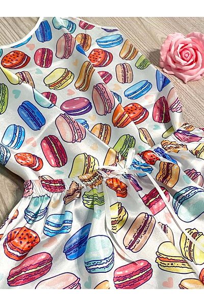 Intisimo Women's Pajamas, Satin, 2 Pieces, Macarons, Multicolor