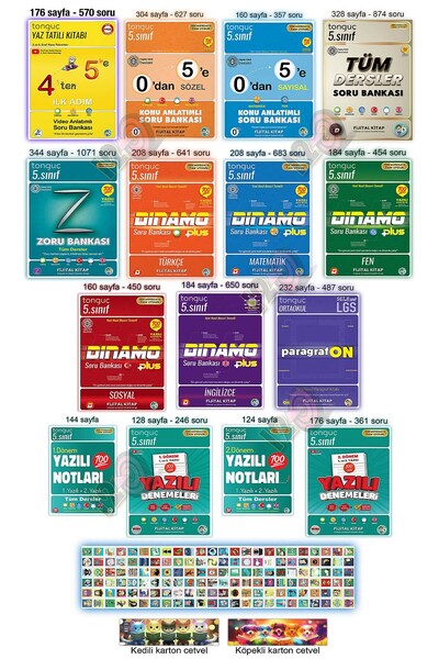 Tonguç Yayınları 4'ten 5'e Hazırlık Yaz Tatili Kitabı 5. Sınıf Kitapları Şamp...