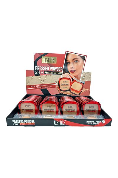 Ushas Pudră Compactă nr 01 Pressed Powder 24H Fresh Wear – Ten impecabil întreaga zi