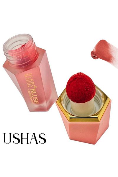 Ushas Blush Lichid Ushas 02, 4.7g – Fard lichid pentru obraji cu nuanta calda si finish natural, BaoBao