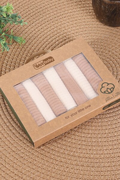 VaVbaby مجموعة من 7 مناديل مبللة لفم الأطفال – 100% قطن، وافل ناعم وعالي الام...