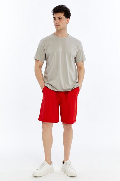OXVİN Ανδρικό T-Shirt Μπλουζάκι από βαμβάκι και Modal Blend