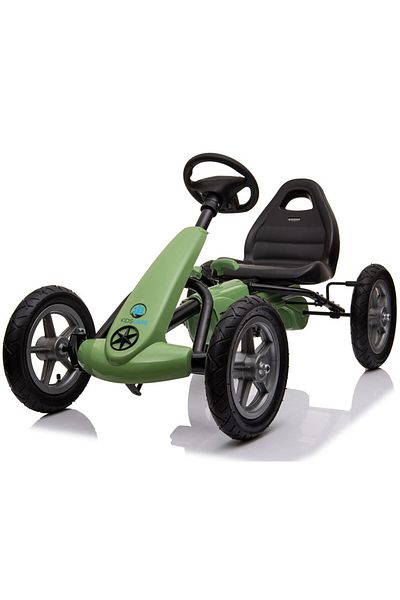 KidsCare Karera Verde Kidscare pedal go-kart with inflatable wheels