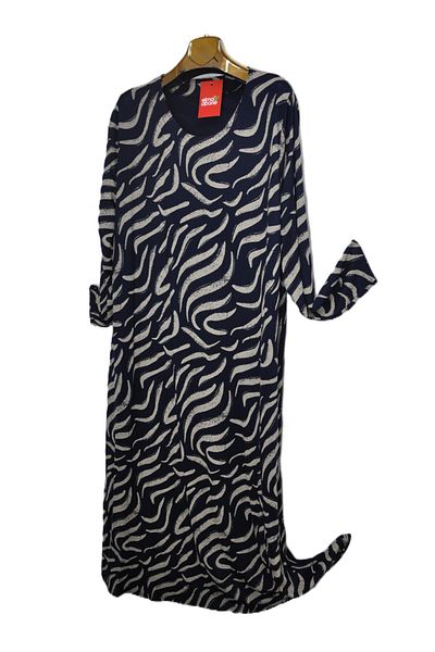 elma abone Plus Size Combed Cotton Dress