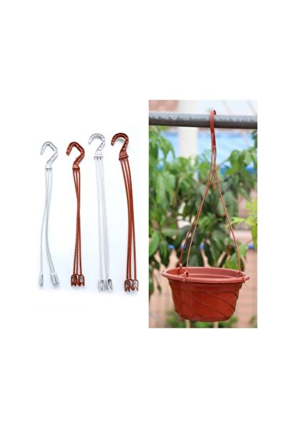 abnturk 1 Adet Tabaksız Askılı Plastik Çiçek Bitki Saksısı