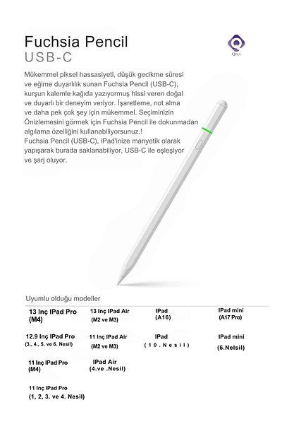 Fuchsia قلم USB-C من الجيل الجديد الذي يعمل باللمس