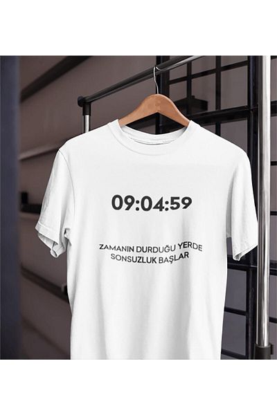 Pisa Art Унисекс тениска за жени, мъже, Мустафа Кемал Ататюрк, Time Eternity 09.04.59, 100% памучен дизайн