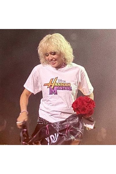 Pisa Art Тениска с надпис „Y2k Hannah Montana“