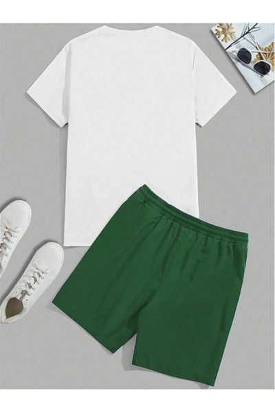 Bolders Outdoors Chicago Printed T-Shirt and Shorts Bottom-Top Set 2