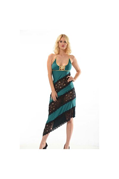 Narnuga ثوب نوم دانتيل أخضر - 219