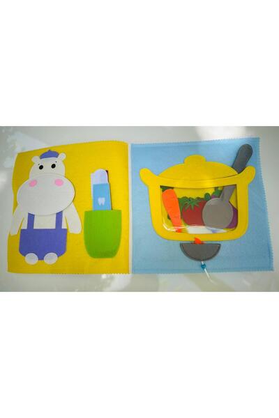 BEBİSBOOK 18-36 Months Montessori Educational Game and Activity Book with Lion