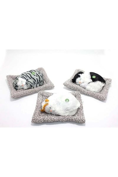 ECOME Cat Sleeping on a Sounding Pillow Decorative Gift