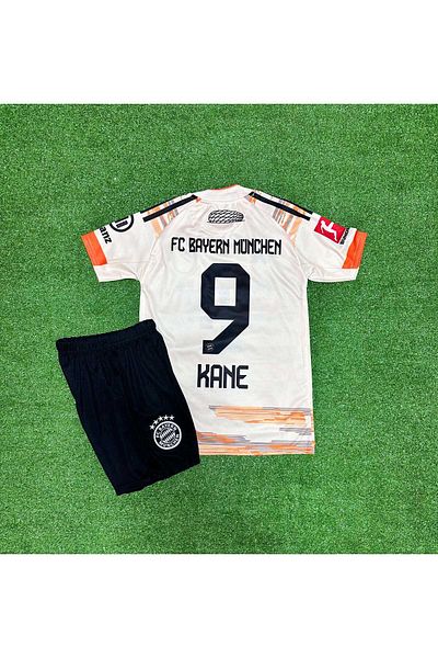 MONTENERO Bayern Munich 2025/26 New Season Harry Kane Away Kids Jersey Set of 2