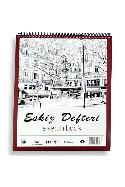 mcolor Sketchbook A3 Top Spiral 110 Gr 50 Yp