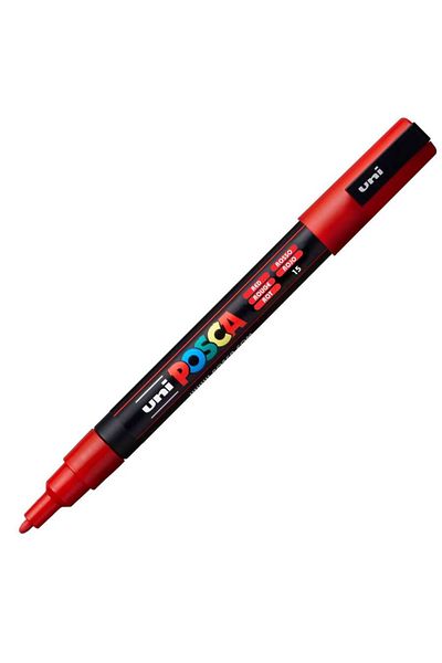 Uni Poster Marker Posca Pc-3M 09-1.3 Red 6 Pack