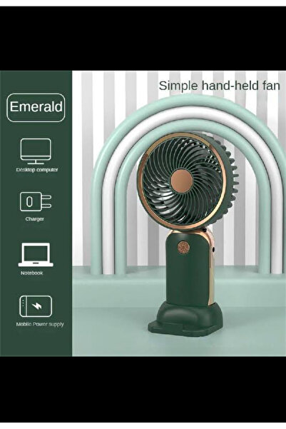 EMİN ENSAR HOME Mini El Tipi Vantilatör USB Vantilatör Yürüyüş Masa Vantilatö...