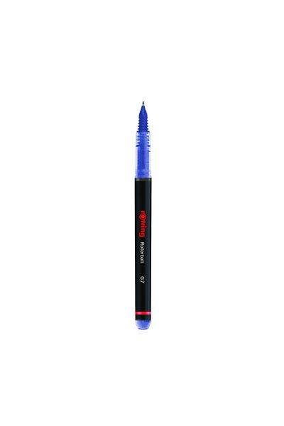Rotring Rollerball Pen, 0.7 Mm, Blue, Quick Dry Ink, Abs Body