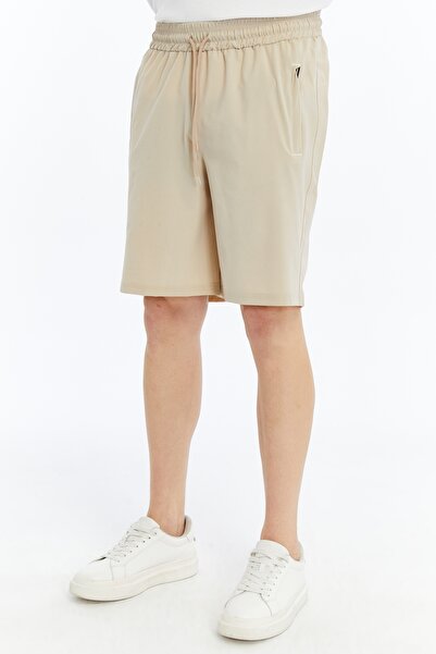 OXVİN Ανδρικό σορτς αλεξίπτωτο με λεπτό ύφασμα άνετη εφαρμογή με κρυφό φερμουάρ και 3 τσέπες