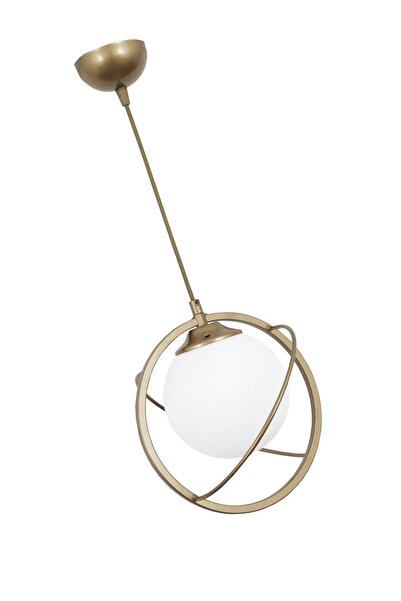 Taşcan Aydınlatma Savita Tekli Eskitme Avize Beyaz Camlı Yatak Odası Mutfak Salon Hol Koridor Avize