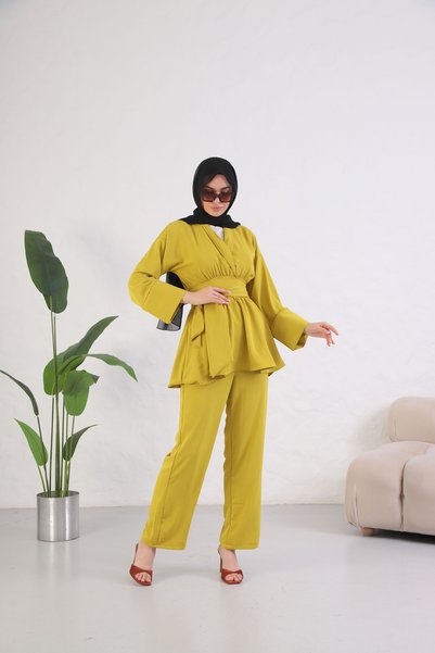 RMG BUTİK Women's Silk Suit Bottom Top