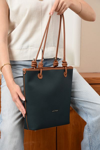 Just Polo Women's Leather Handle Shoulder and Hand Bag