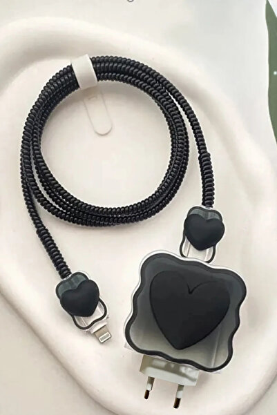 DÖFİER Iphone 18w/20w Uyumlu Şarj Aleti Kılıfı Kablosu Örme Aparatı Toparlayı...