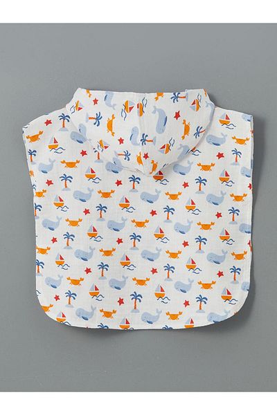 LC Waikiki Hooded Baby Boy Muslin Poncho (S5)