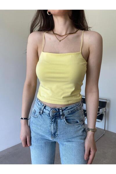 Bade Butik Short Tina Crop with Yellow Rope Strap (40 cm)