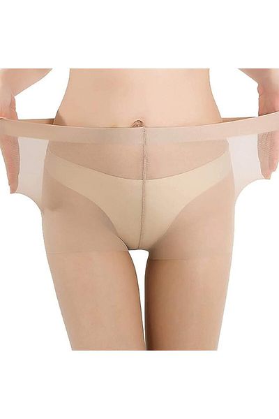 Glamroot Women's/Girls's High Waist Pantyhose Sheer Tights Stockings (SKIN/SKIN)