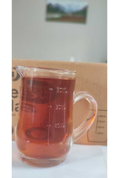 ORTAKÖY CENNETİ Glass Deli Measuring Container 100 Cc 1 Ad Delisoga Brand Quality Glass