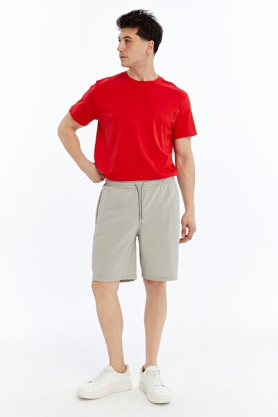 OXVİN Men's Parachute Thin Fabric Comfortable Fit Hidden Zipper 3 Pocket Shorts