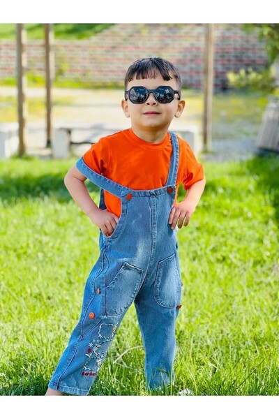 The Velavois Children's Unisex Salopet and T-Shirt Set