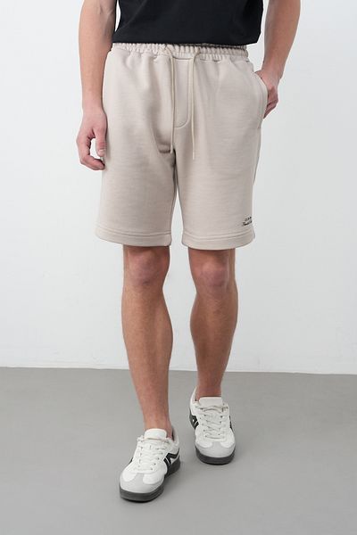 İLKCET MODA Ανδρικό άνετο σορτς με κανονικό σχέδιο