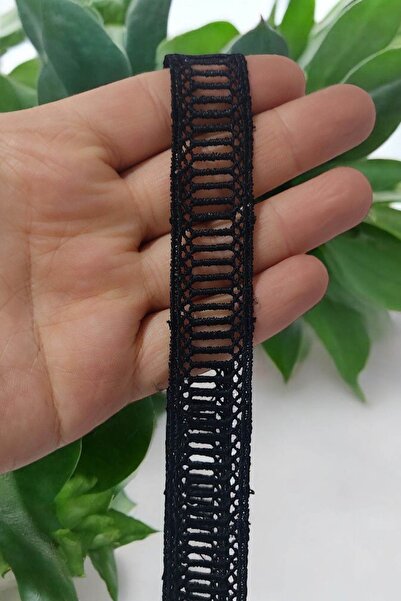 DUAYEN Güpür Dantel Parlak Merdiven Kenar Ara Desen 8 Metre