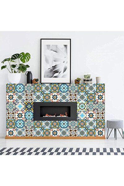 Rabadon Mutfak Tezgah Arası Kaplama Mermer Desenli Yapışkanlı Folyo Fayans Kaplama Sticker 60cm X 100cm